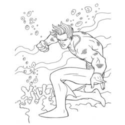 Página para colorir: Aquaman (Super heroi) #85018 - Páginas para Colorir Imprimíveis Gratuitamente