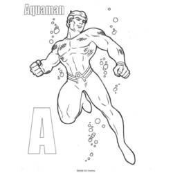 Página para colorir: Aquaman (Super heroi) #85165 - Páginas para Colorir Imprimíveis Gratuitamente