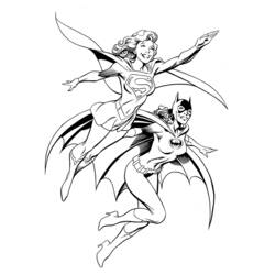 Página para colorir: batgirl (Super heroi) #77733 - Páginas para Colorir Imprimíveis Gratuitamente