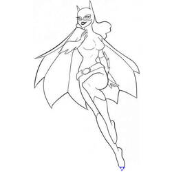 Página para colorir: batgirl (Super heroi) #77734 - Páginas para Colorir Imprimíveis Gratuitamente