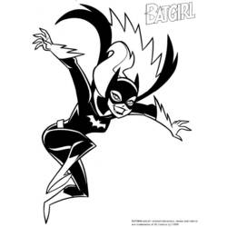 Página para colorir: batgirl (Super heroi) #77738 - Páginas para Colorir Imprimíveis Gratuitamente