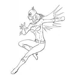 Página para colorir: batgirl (Super heroi) #77746 - Páginas para Colorir Imprimíveis Gratuitamente