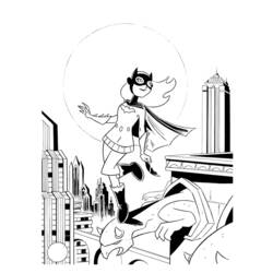 Página para colorir: batgirl (Super heroi) #77801 - Páginas para Colorir Imprimíveis Gratuitamente