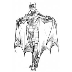 Página para colorir: batgirl (Super heroi) #77823 - Páginas para Colorir Imprimíveis Gratuitamente