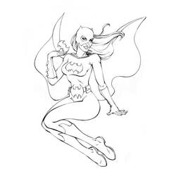 Página para colorir: batgirl (Super heroi) #77875 - Páginas para Colorir Imprimíveis Gratuitamente