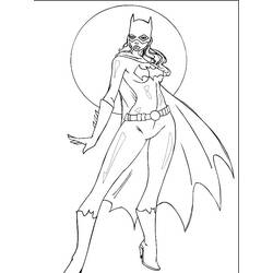 Página para colorir: batgirl (Super heroi) #77908 - Páginas para Colorir Imprimíveis Gratuitamente