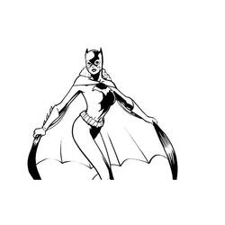 Página para colorir: batgirl (Super heroi) #77909 - Páginas para Colorir Imprimíveis Gratuitamente