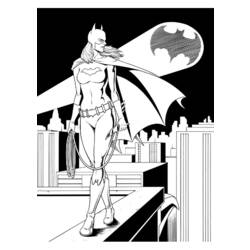 Página para colorir: batgirl (Super heroi) #77911 - Páginas para Colorir Imprimíveis Gratuitamente