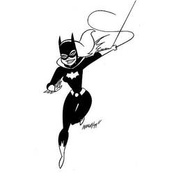 Página para colorir: batgirl (Super heroi) #77994 - Páginas para Colorir Imprimíveis Gratuitamente