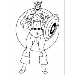 Página para colorir: Capitão América (Super heroi) #76565 - Páginas para Colorir Imprimíveis Gratuitamente