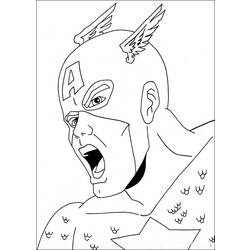 Página para colorir: Capitão América (Super heroi) #76572 - Páginas para Colorir Imprimíveis Gratuitamente