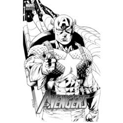 Página para colorir: Capitão América (Super heroi) #76638 - Páginas para Colorir Imprimíveis Gratuitamente
