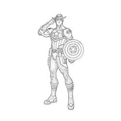 Página para colorir: Capitão América (Super heroi) #76648 - Páginas para Colorir Imprimíveis Gratuitamente