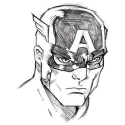 Página para colorir: Capitão América (Super heroi) #76665 - Páginas para Colorir Imprimíveis Gratuitamente