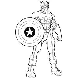 Página para colorir: Capitão América (Super heroi) #76769 - Páginas para Colorir Imprimíveis Gratuitamente