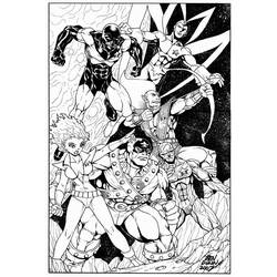 Página para colorir: Guardiões da galáxia (Super heroi) #82439 - Páginas para Colorir Imprimíveis Gratuitamente