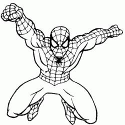 Página para colorir: Homem Aranha (Super heroi) #78649 - Páginas para Colorir Imprimíveis Gratuitamente