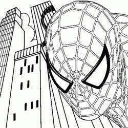 Página para colorir: Homem Aranha (Super heroi) #78727 - Páginas para Colorir Imprimíveis Gratuitamente