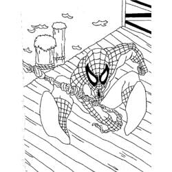 Página para colorir: Homem Aranha (Super heroi) #78743 - Páginas para Colorir Imprimíveis Gratuitamente