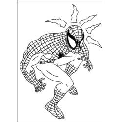 Página para colorir: Homem Aranha (Super heroi) #78792 - Páginas para Colorir Imprimíveis Gratuitamente