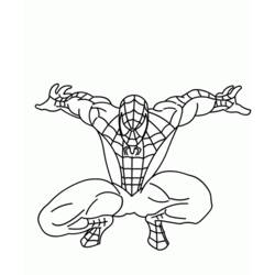 Página para colorir: Homem Aranha (Super heroi) #78909 - Páginas para Colorir Imprimíveis Gratuitamente