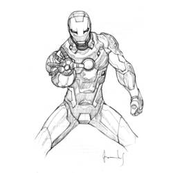 Página para colorir: Homem de Ferro (Super heroi) #80535 - Páginas para Colorir Imprimíveis Gratuitamente