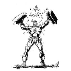 Página para colorir: Homem de Ferro (Super heroi) #80539 - Páginas para Colorir Imprimíveis Gratuitamente
