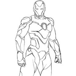 Página para colorir: Homem de Ferro (Super heroi) #80548 - Páginas para Colorir Imprimíveis Gratuitamente