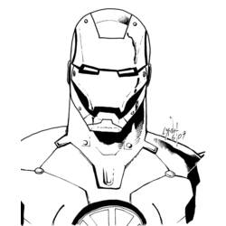 Página para colorir: Homem de Ferro (Super heroi) #80551 - Páginas para Colorir Imprimíveis Gratuitamente