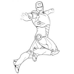 Página para colorir: Homem de Ferro (Super heroi) #80553 - Páginas para Colorir Imprimíveis Gratuitamente
