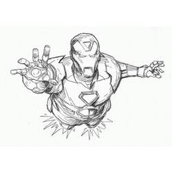 Página para colorir: Homem de Ferro (Super heroi) #80562 - Páginas para Colorir Imprimíveis Gratuitamente