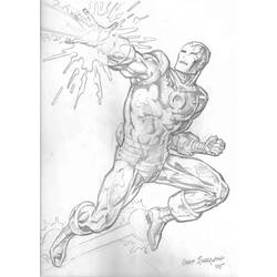 Página para colorir: Homem de Ferro (Super heroi) #80571 - Páginas para Colorir Imprimíveis Gratuitamente