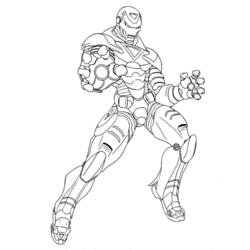 Página para colorir: Homem de Ferro (Super heroi) #80591 - Páginas para Colorir Imprimíveis Gratuitamente