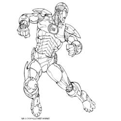 Página para colorir: Homem de Ferro (Super heroi) #80600 - Páginas para Colorir Imprimíveis Gratuitamente