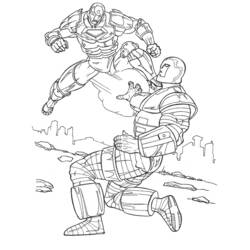 Página para colorir: Homem de Ferro (Super heroi) #80610 - Páginas para Colorir Imprimíveis Gratuitamente