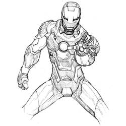 Página para colorir: Homem de Ferro (Super heroi) #80627 - Páginas para Colorir Imprimíveis Gratuitamente