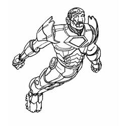 Página para colorir: Homem de Ferro (Super heroi) #80634 - Páginas para Colorir Imprimíveis Gratuitamente
