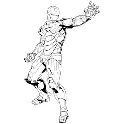 Página para colorir: Homem de Ferro (Super heroi) #80663 - Páginas para Colorir Imprimíveis Gratuitamente