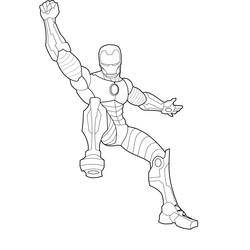 Página para colorir: Homem de Ferro (Super heroi) #80700 - Páginas para Colorir Imprimíveis Gratuitamente