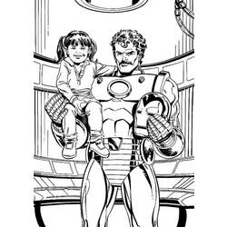 Página para colorir: Homem de Ferro (Super heroi) #80728 - Páginas para Colorir Imprimíveis Gratuitamente