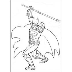 Página para colorir: homem Morcego (Super heroi) #76844 - Páginas para Colorir Imprimíveis Gratuitamente