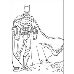 Página para colorir: homem Morcego (Super heroi) #76861 - Páginas para Colorir Imprimíveis Gratuitamente