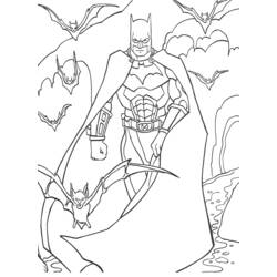 Página para colorir: homem Morcego (Super heroi) #76911 - Páginas para Colorir Imprimíveis Gratuitamente