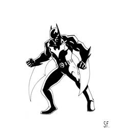 Página para colorir: homem Morcego (Super heroi) #76920 - Páginas para Colorir Imprimíveis Gratuitamente