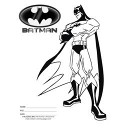 Página para colorir: homem Morcego (Super heroi) #76922 - Páginas para Colorir Imprimíveis Gratuitamente