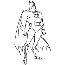 Página para colorir: homem Morcego (Super heroi) #77000 - Páginas para Colorir Imprimíveis Gratuitamente
