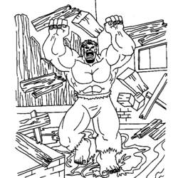Página para colorir: Hulk (Super heroi) #79056 - Páginas para Colorir Imprimíveis Gratuitamente