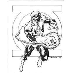 Página para colorir: Lanterna Verde (Super heroi) #81293 - Páginas para Colorir Imprimíveis Gratuitamente