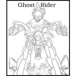 Página para colorir: Motoqueiro Fantasma (Super heroi) #82030 - Páginas para Colorir Imprimíveis Gratuitamente