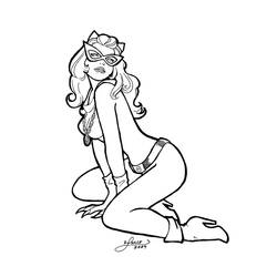 Página para colorir: mulher Gato (Super heroi) #78049 - Páginas para Colorir Imprimíveis Gratuitamente